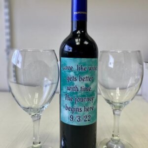 מארז יין טפרברג וכוסות בחריטהמארז יין טפרברג וכוסות בחריטה